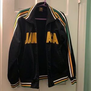 “JAMAICA” Black Sports Futbol Jacket